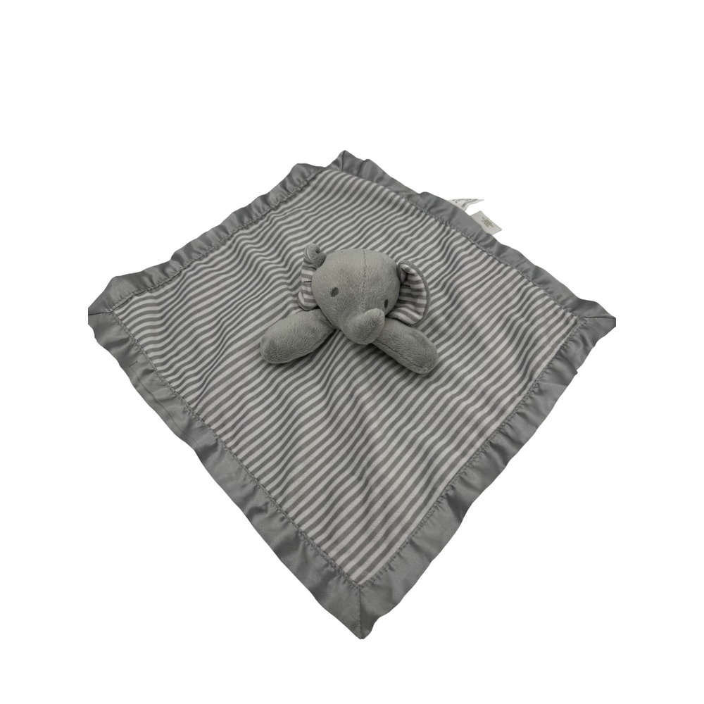 Circo Elephant Lovey Striped Satin Soother Security Blanket